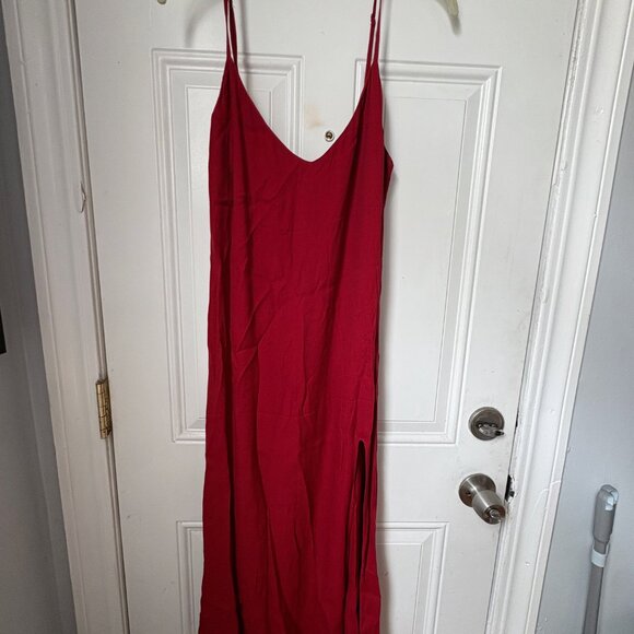 Reformation Red Slip Dress - Picture 2 of 5